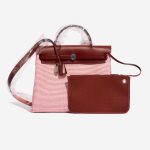 Hermès Herbag 31 EcruBlanc-Framboise-Rouge Front  | Sell your designer bag on Saclab.com