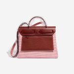 Hermès Herbag 31 EcruBlanc-Framboise-Rouge Back  | Sell your designer bag on Saclab.com