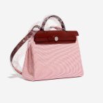 Hermès Herbag 31 EcruBlanc-Framboise-Rouge Side Front  | Sell your designer bag on Saclab.com