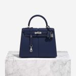 Hermès Kelly 25 BlueSaphire Front  | Sell your designer bag on Saclab.com