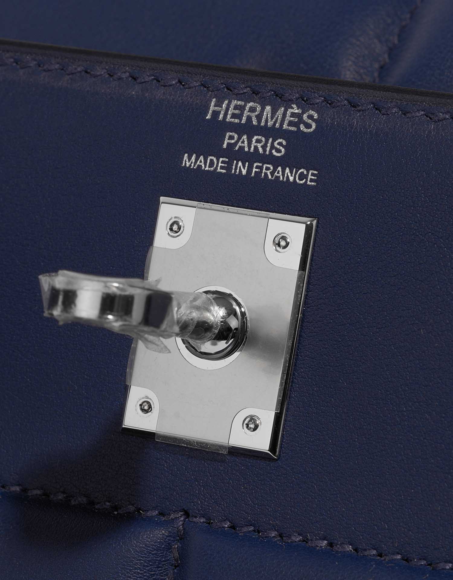 Hermès Kelly 25 BlueSaphire Logo  | Sell your designer bag on Saclab.com