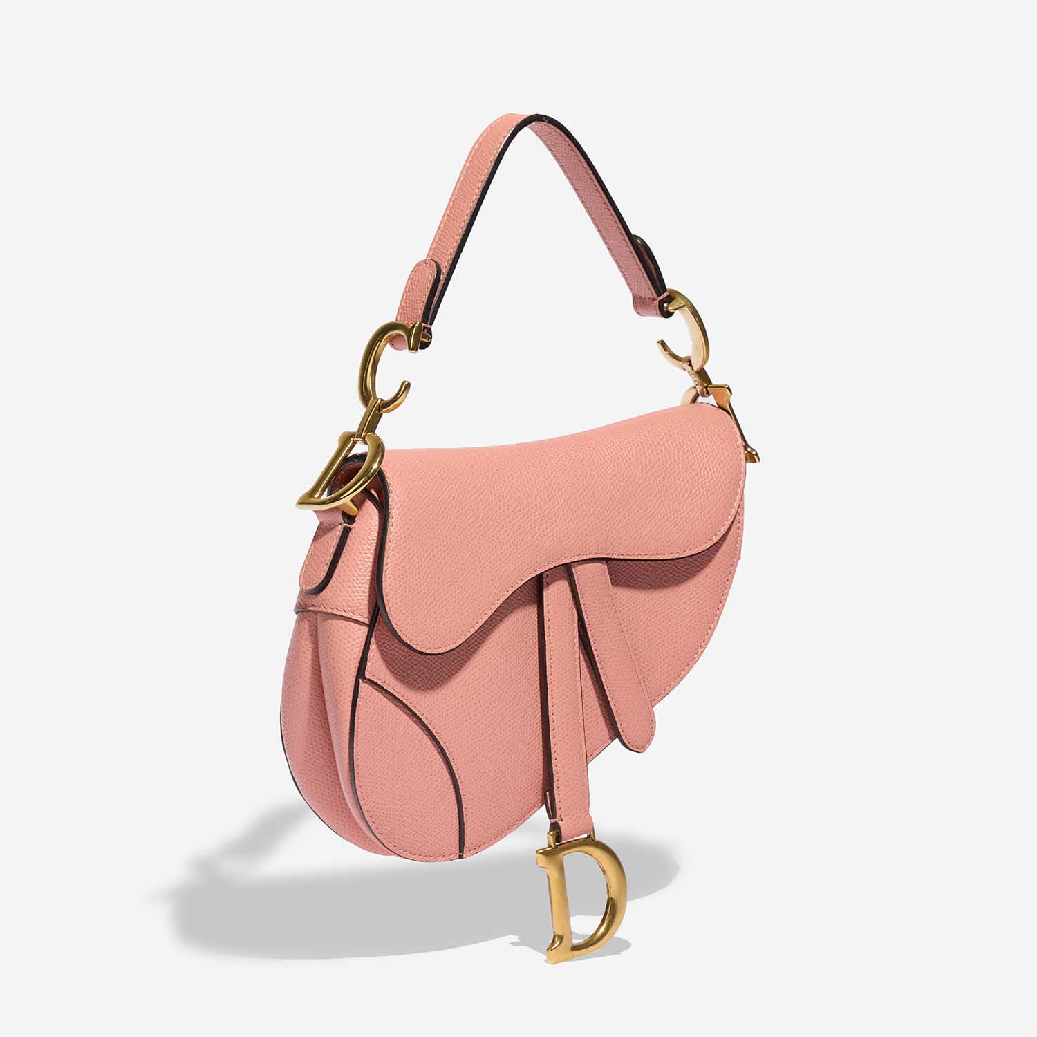 Dior Saddle Mini Pink Side Front  | Sell your designer bag on Saclab.com
