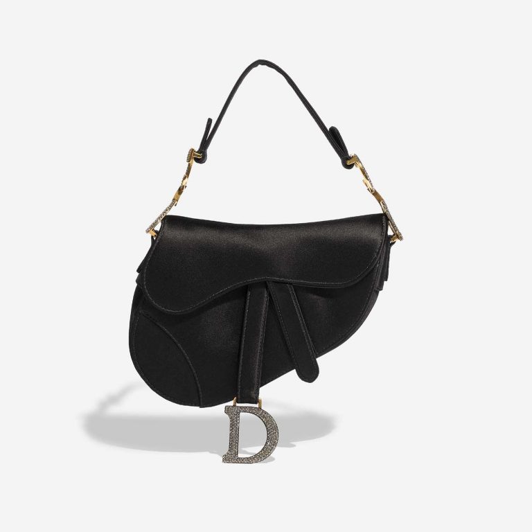 Dior Saddle Mini Black Front  | Sell your designer bag on Saclab.com