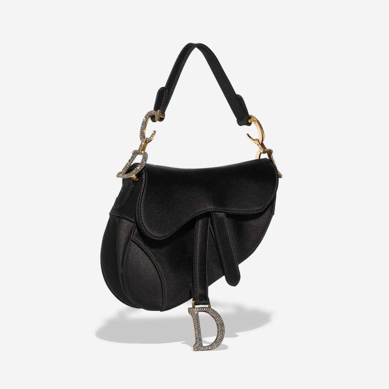 Dior Saddle Mini Black Side Front  | Sell your designer bag on Saclab.com