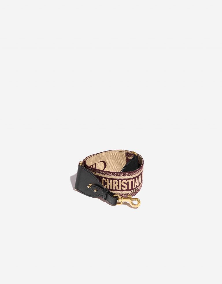 Dior Strap Bordeaux-Beige Front  | Sell your designer bag on Saclab.com