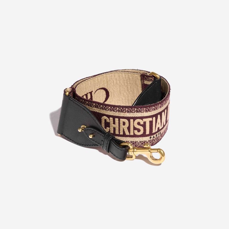 Dior Strap Bordeaux-Beige Front  | Sell your designer bag on Saclab.com