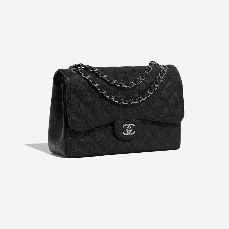 Chanel Timeless Jumbo Black Side Front  | Sell your designer bag on Saclab.com