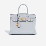 Hermès Birkin 30 BluePale Front  | Sell your designer bag on Saclab.com