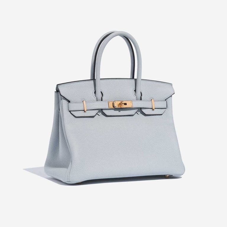 Hermès Birkin 30 BluePale Side Front  | Sell your designer bag on Saclab.com