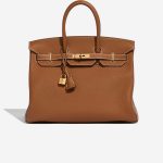 Hermès Birkin 35 Gold Front  | Sell your designer bag on Saclab.com