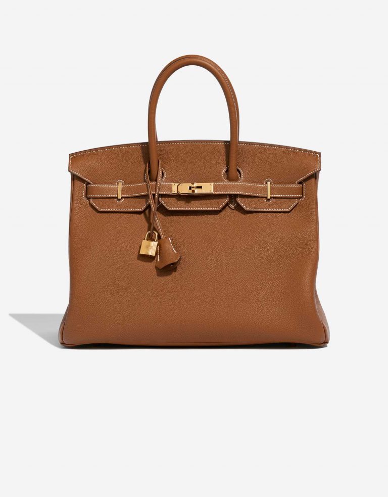 Hermès Birkin 35 Gold Front  | Sell your designer bag on Saclab.com