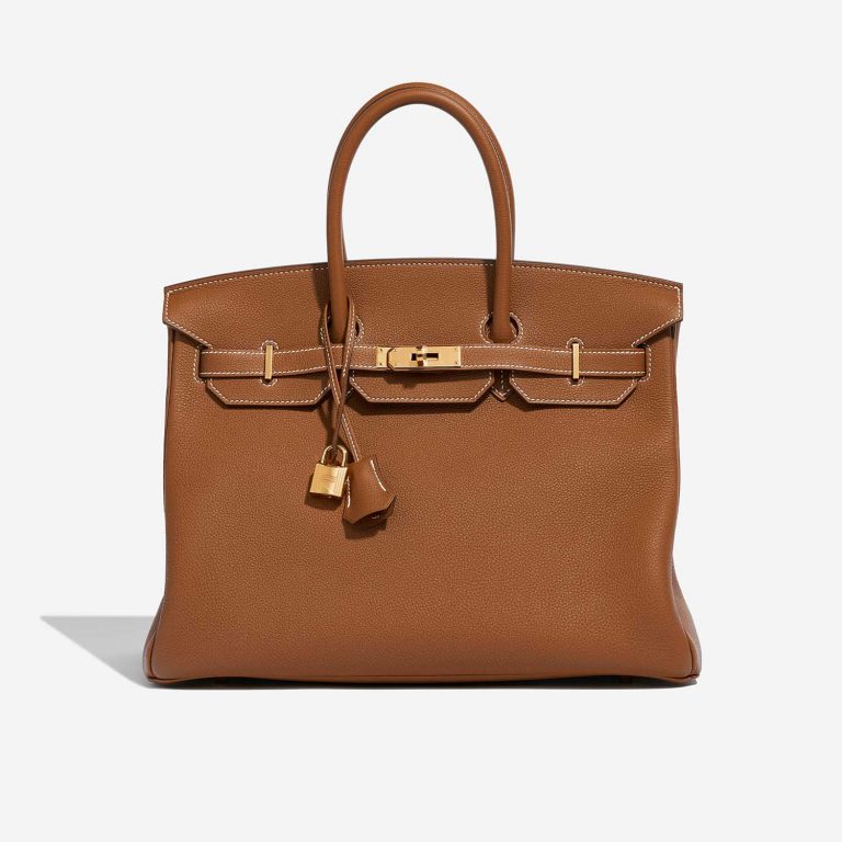 Hermès Birkin 35 Gold Front  | Sell your designer bag on Saclab.com