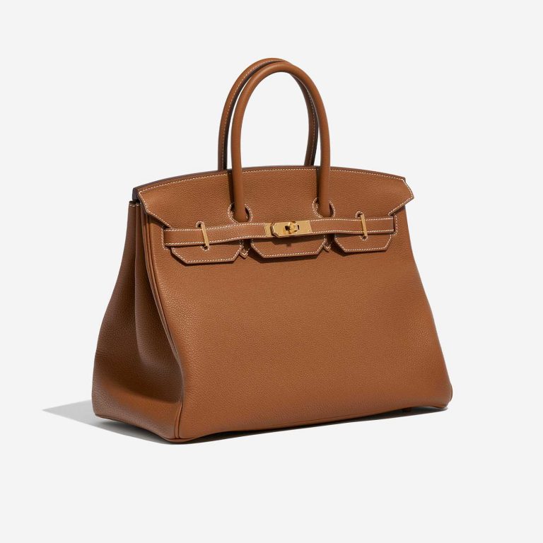 Hermès Birkin 35 Gold Side Front  | Sell your designer bag on Saclab.com