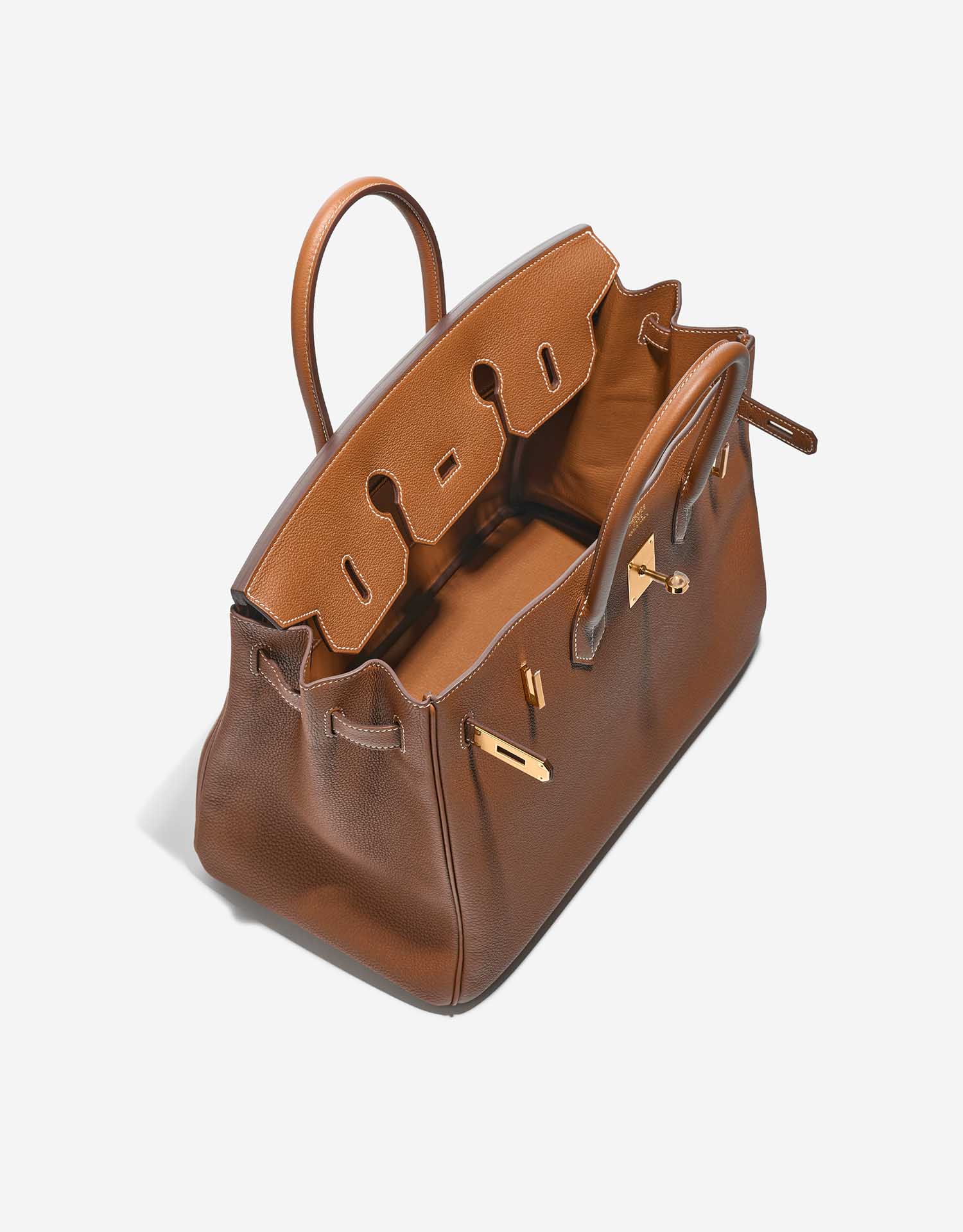 Hermès Birkin 35 cm Handbag in Brown Box Leather