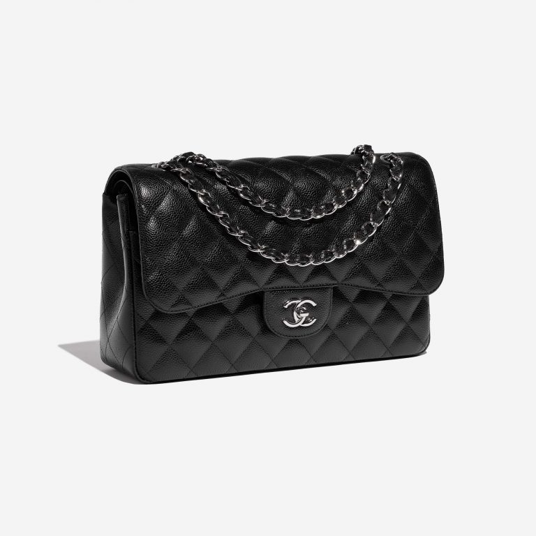 Chanel Timeless Jumbo Black Side Front  | Sell your designer bag on Saclab.com