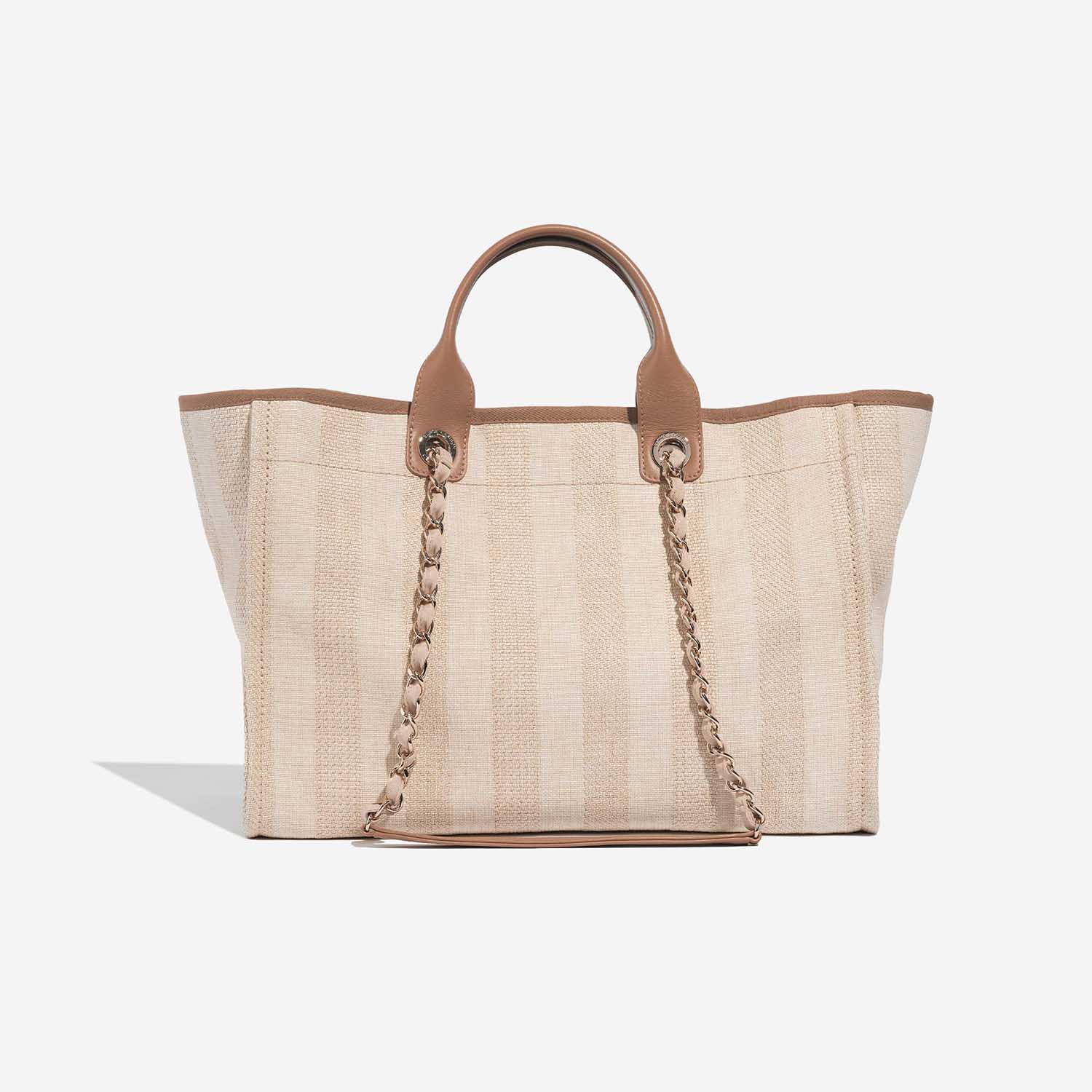 Chanel Deauville Medium Beige Back  | Sell your designer bag on Saclab.com