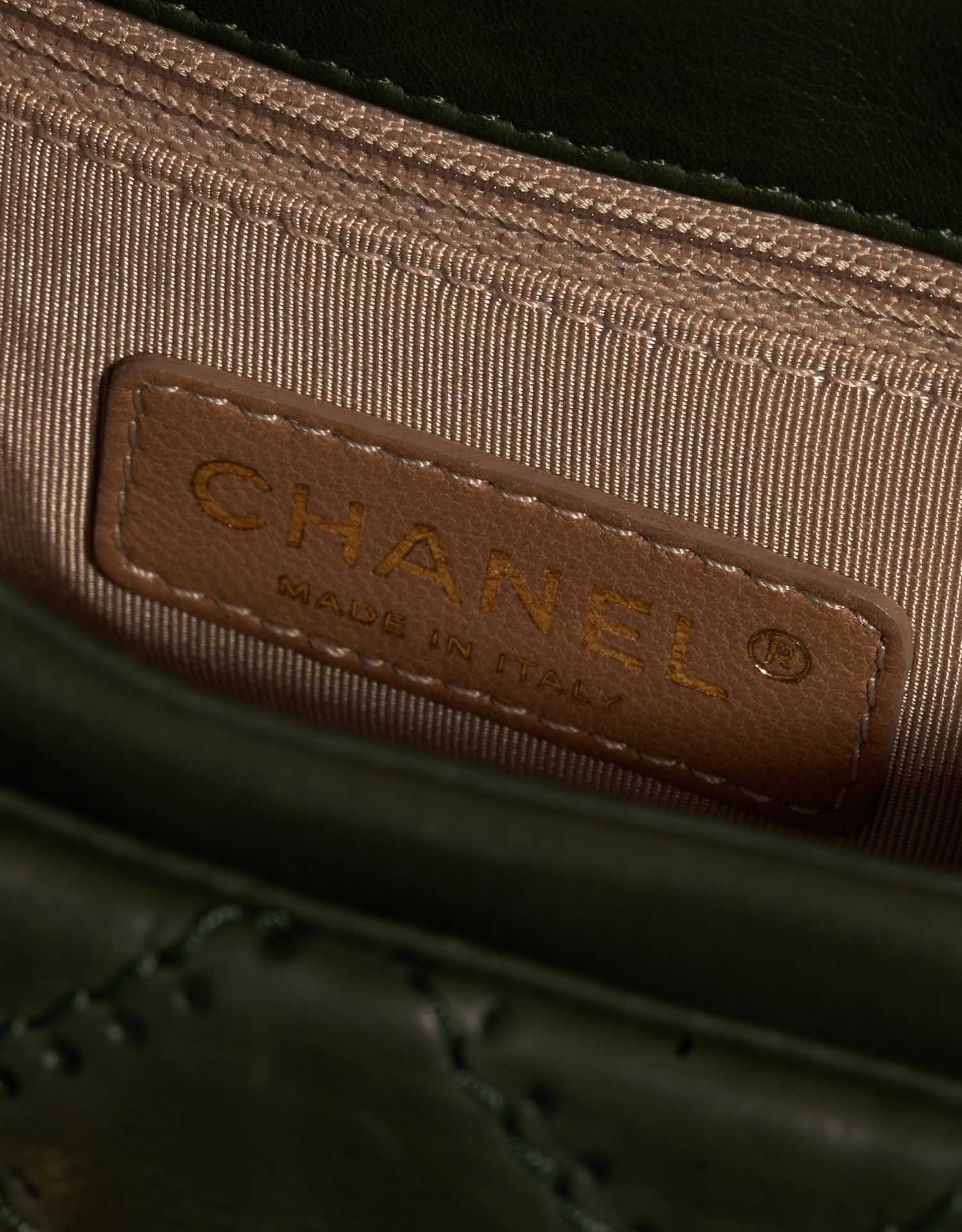 Chanel Timeless Small Green Logo  | Sell your designer bag on Saclab.com