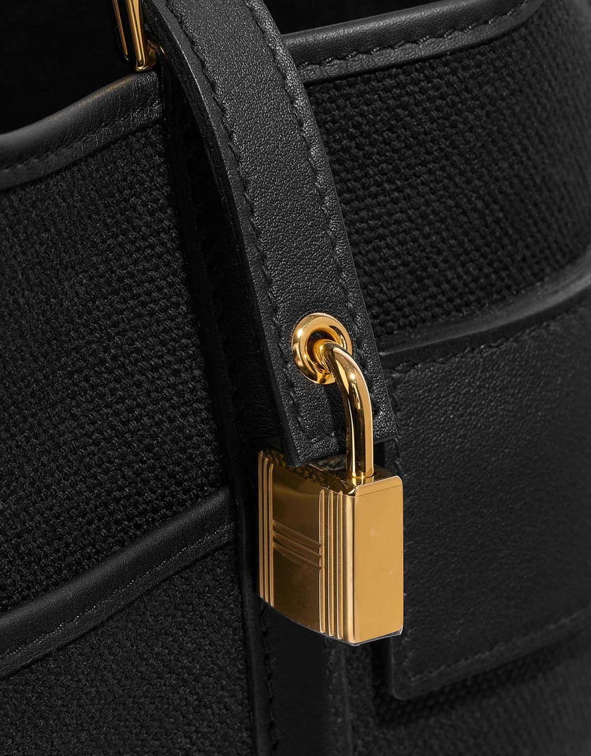 Hermès Picotin Cargo 18 Toile Goeland / Swift Black | SACLÀB