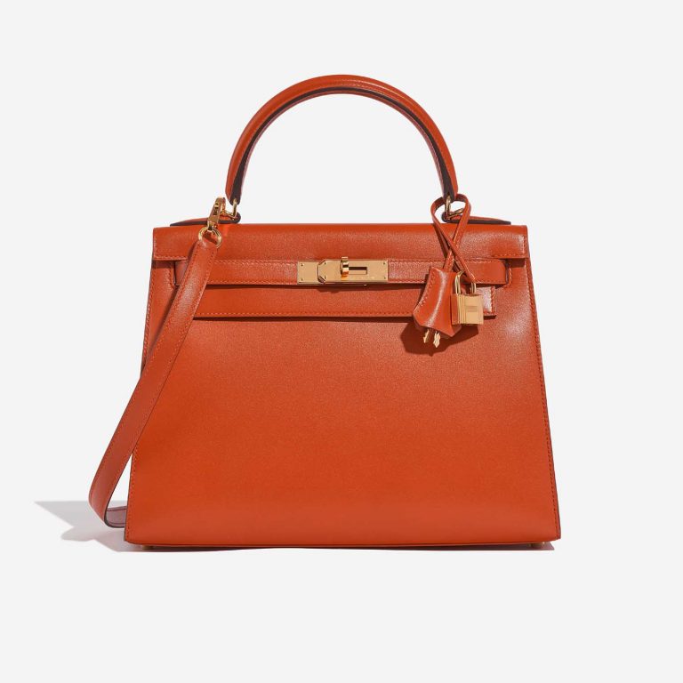 Hermès Kelly 28 TerreBattue Front  | Sell your designer bag on Saclab.com