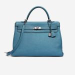 Hermès Kelly 35 BlueJean Front  | Sell your designer bag on Saclab.com