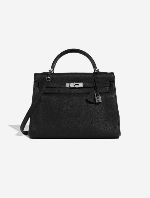 Hermès Kelly 32 Black Front  | Sell your designer bag on Saclab.com