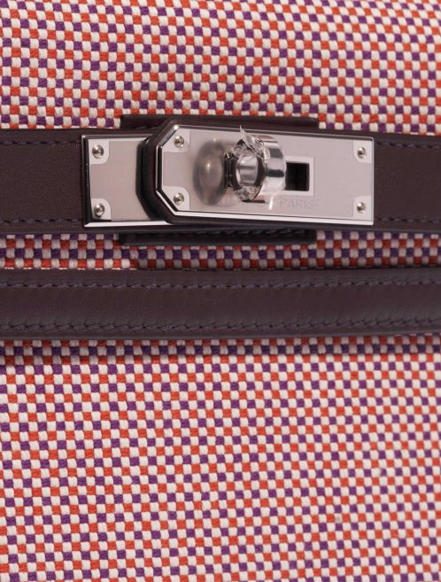 Hermès Kelly 28 Ecru-RougeSellier-Anemone-Brique Closing System  | Sell your designer bag on Saclab.com