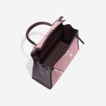 Hermès Kelly 28 Ecru-RougeSellier-Anemone-Brique Inside  | Sell your designer bag on Saclab.com