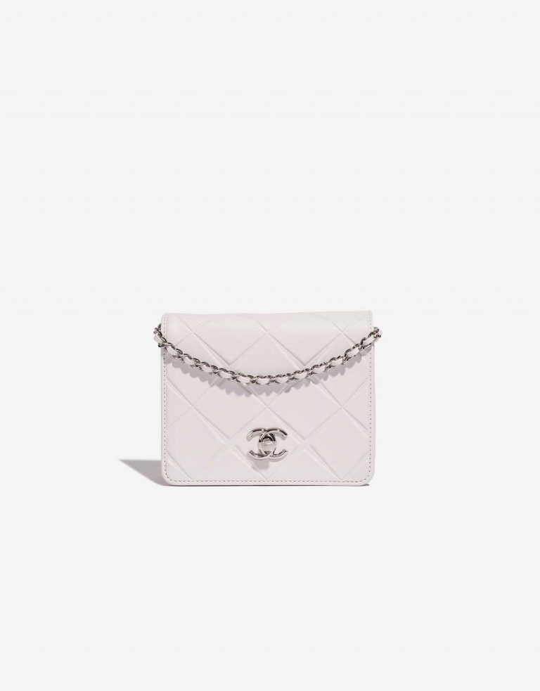 Chanel Timeless MiniFlap White Front  | Sell your designer bag on Saclab.com
