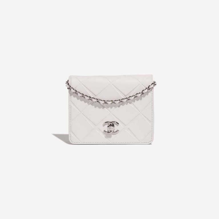 Chanel Timeless MiniFlap White Front  | Sell your designer bag on Saclab.com