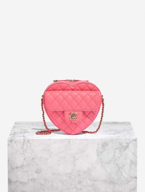 Chanel TimelessHeart Medium Pink Front  | Sell your designer bag on Saclab.com