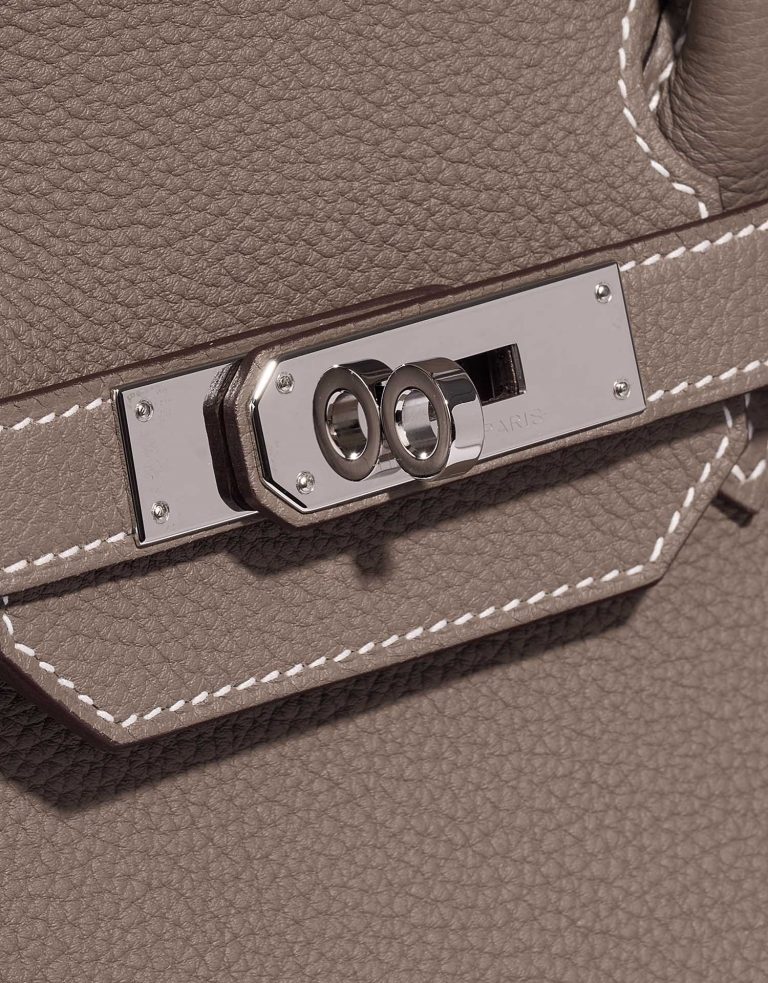 Hermès Birkin 35 Etoupe Closing System  | Sell your designer bag on Saclab.com