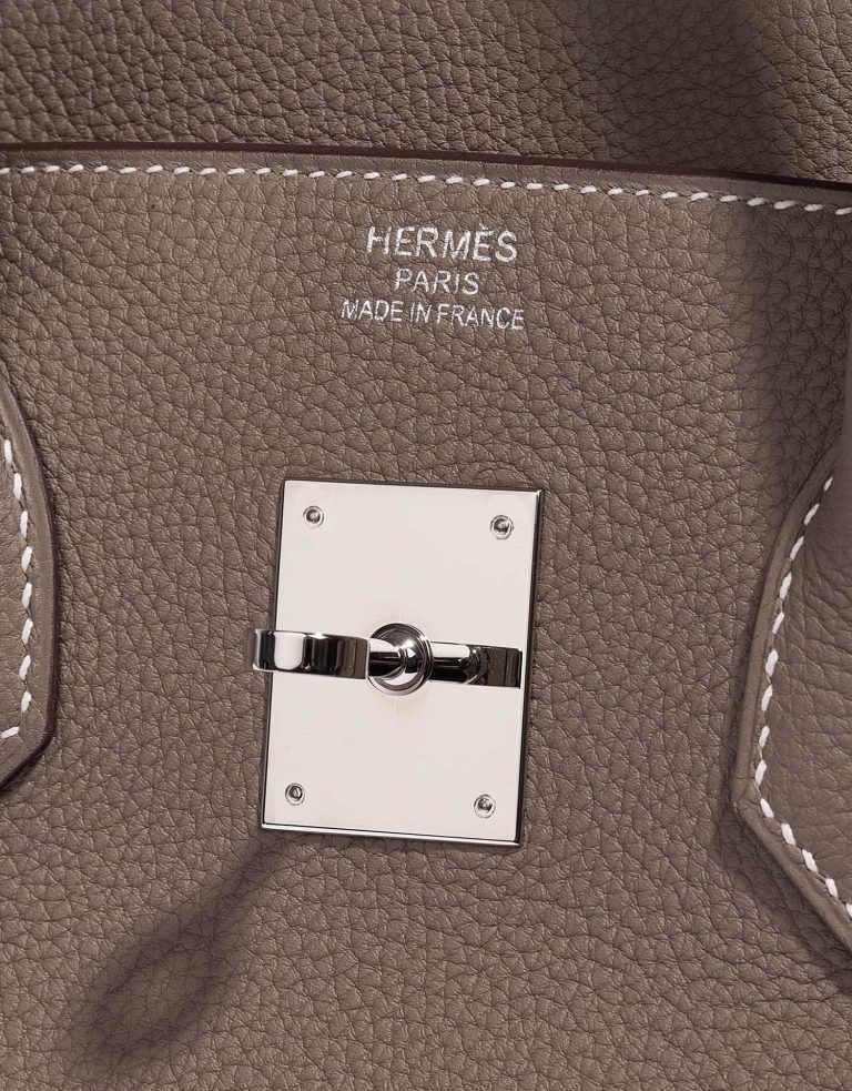 Hermès Birkin 35 Etoupe Logo  | Sell your designer bag on Saclab.com