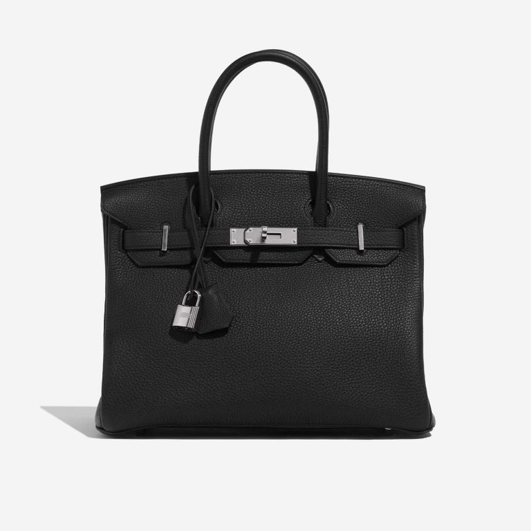 Hermès Birkin 30 Black Front  | Sell your designer bag on Saclab.com