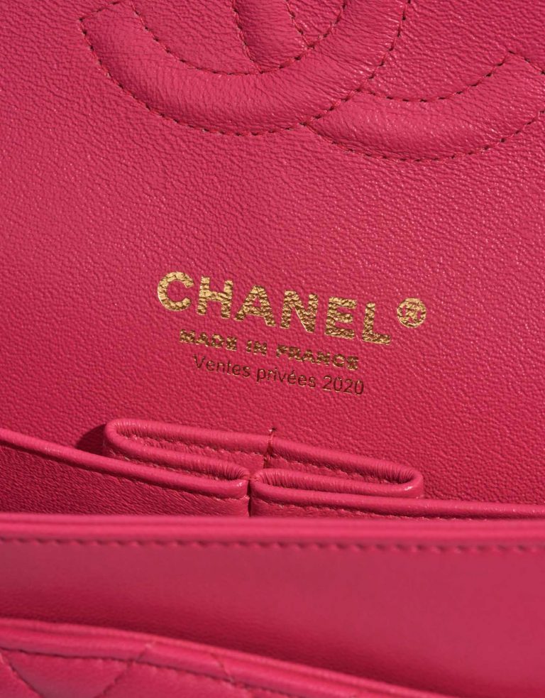 Chanel Timeless Medium Pink Logo  | Sell your designer bag on Saclab.com