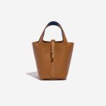 Hermès Picotin 18 Gold-BleuRoyal Front  | Sell your designer bag on Saclab.com