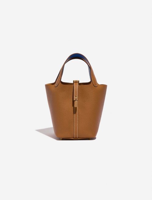 Hermès Picotin 18 Gold-BleuRoyal Front  | Sell your designer bag on Saclab.com