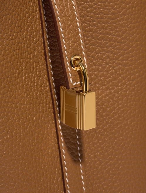 Hermès Picotin 18 Gold-BleuRoyal Closing System  | Sell your designer bag on Saclab.com