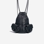 Chanel Rucksack DarkBlue-Grey Front | Verkaufen Sie Ihre Designer-Tasche auf Saclab.com