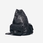 Chanel Backpack DarkBlue-Grey Side Front  | Sell your designer bag on Saclab.com
