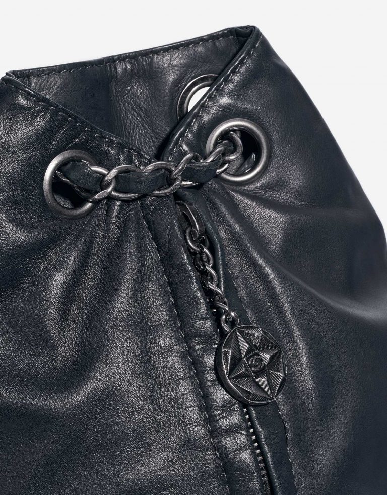 Chanel Backpack DarkBlue-Grey Front  | Sell your designer bag on Saclab.com