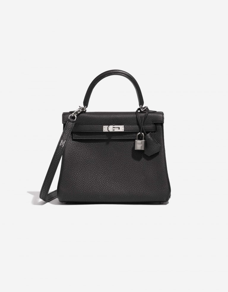 Hermès Kelly 25 Black Front  | Sell your designer bag on Saclab.com