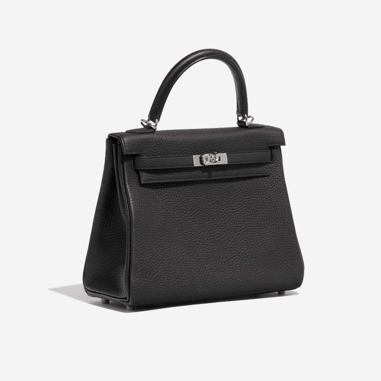 Hermès Kelly 25 Black Side Front  | Sell your designer bag on Saclab.com