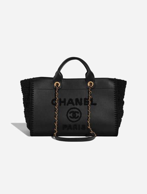 Chanel Deauville Medium Black Front  | Sell your designer bag on Saclab.com