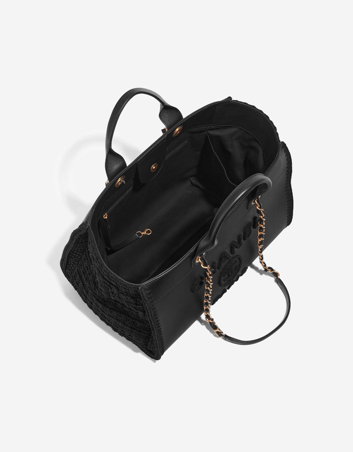 Chanel Deauville Medium Black Inside  | Sell your designer bag on Saclab.com
