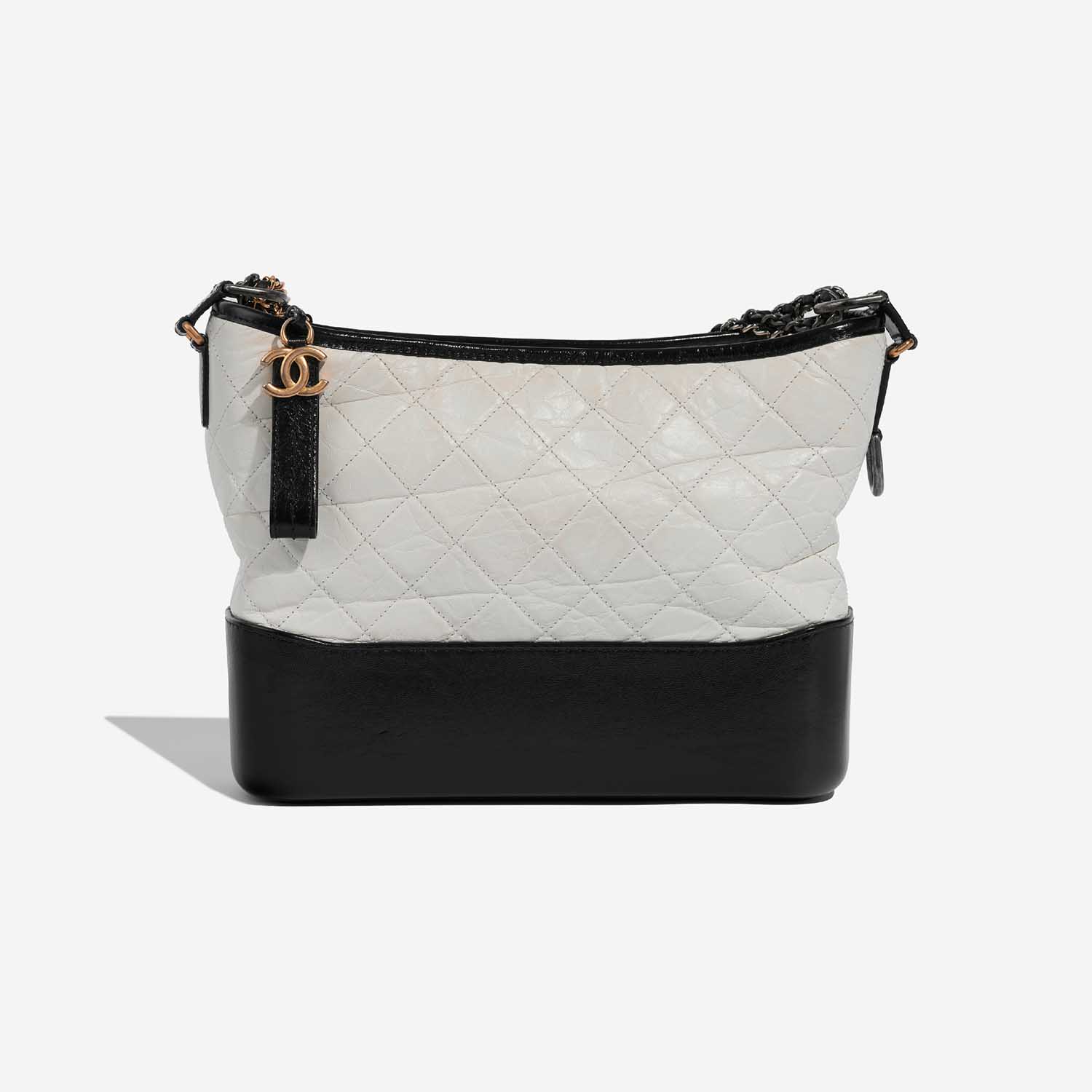 Chanel Gabrielle Medium Black-White Back  | Sell your designer bag on Saclab.com