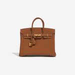 Hermès Birkin 25 Gold Front  | Sell your designer bag on Saclab.com