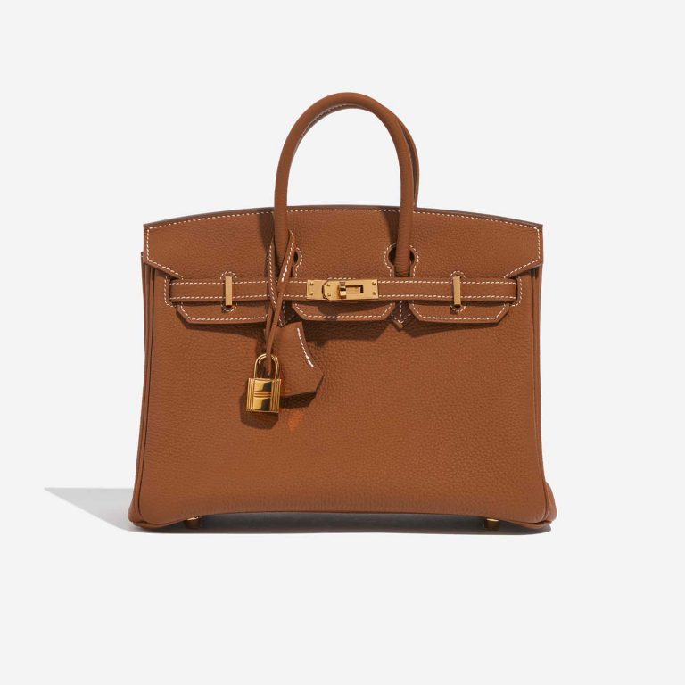 Hermès Birkin 25 Gold Front  | Sell your designer bag on Saclab.com