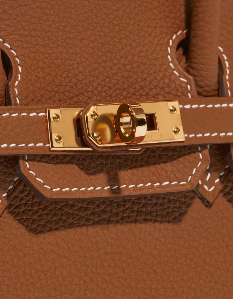 Hermès Birkin 25 Gold Closing System  | Sell your designer bag on Saclab.com