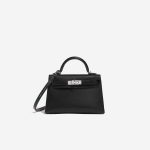 Hermès Kelly Mini Black Front  | Sell your designer bag on Saclab.com