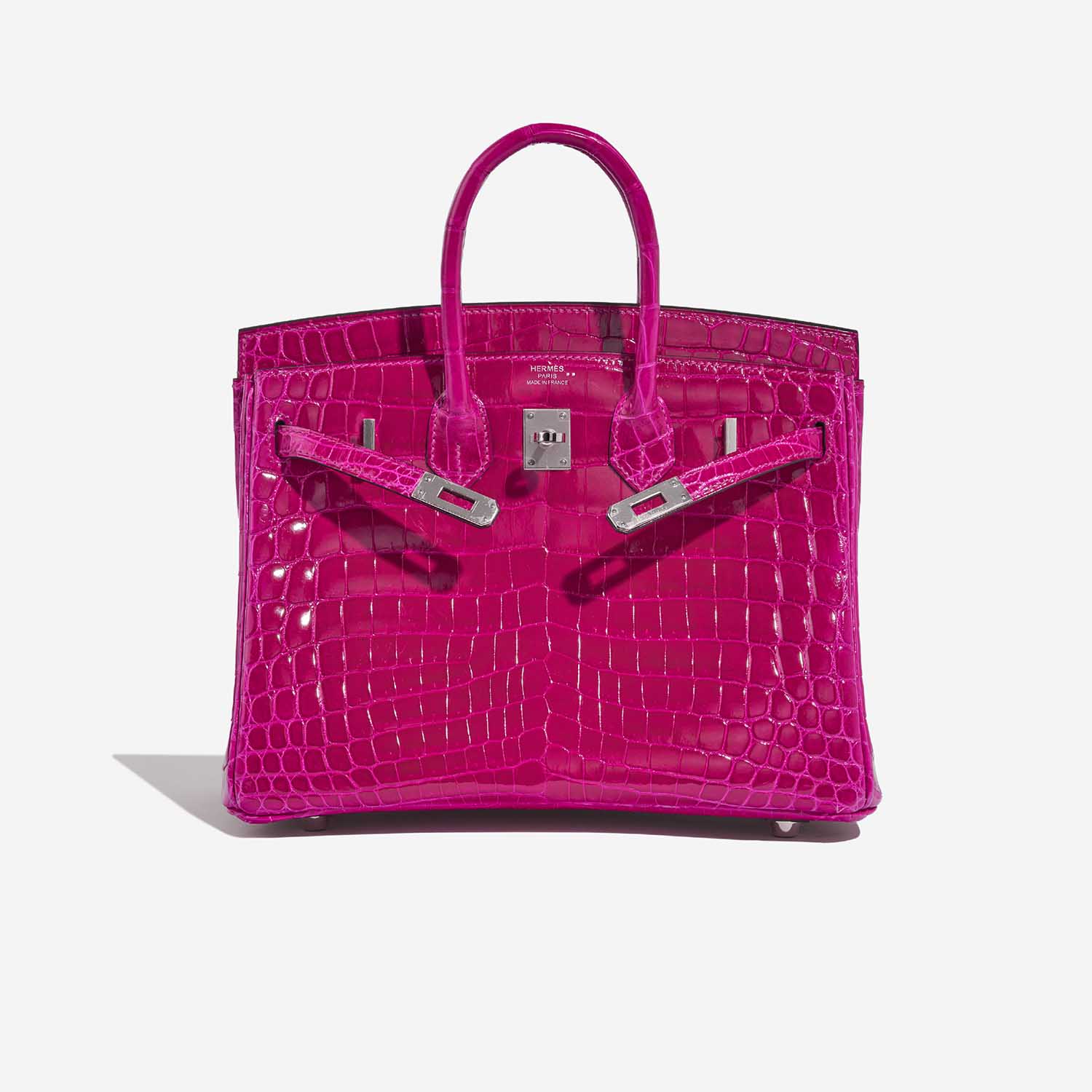 Hermès Birkin 25 RosePourpre Front Open | Verkaufen Sie Ihre Designer-Tasche auf Saclab.com